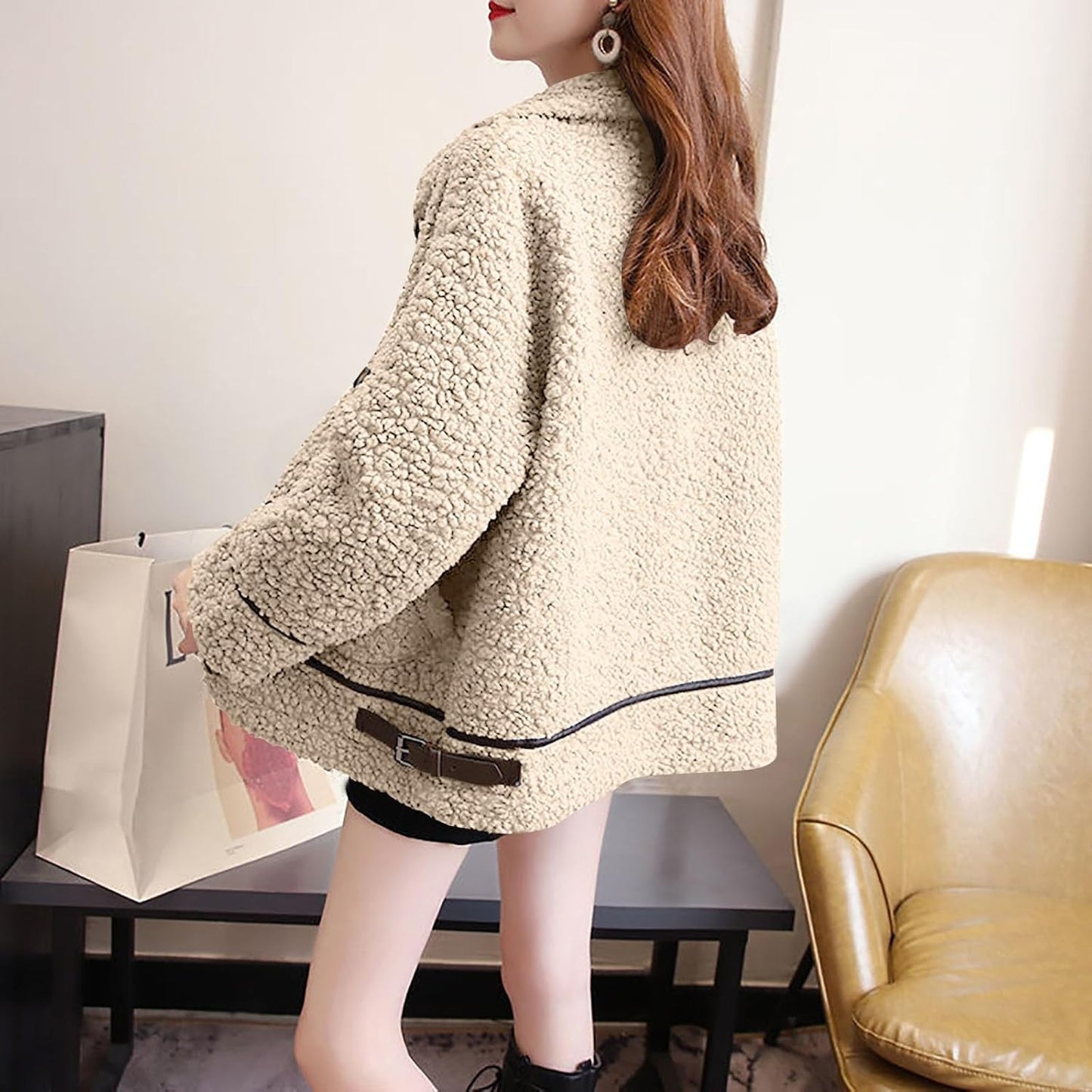 Leocadia® | Warm long women's coat with pockets