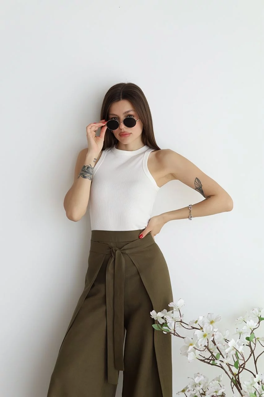 Leila® | Wide-cut linen trousers