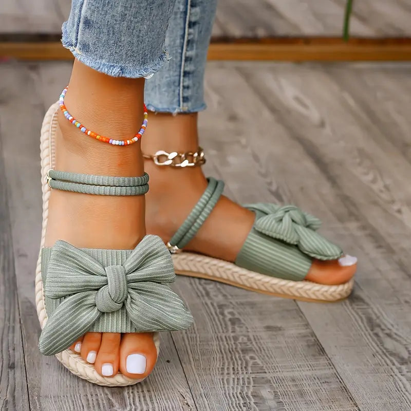 Teresa® | Stylish Flat Sandals With A Bow
