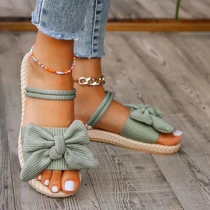 Teresa® | Stylish Flat Sandals With A Bow