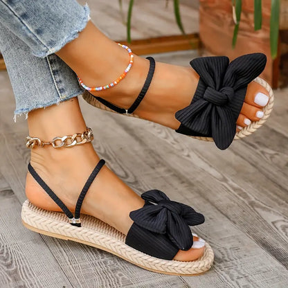 Teresa® | Stylish Flat Sandals With A Bow