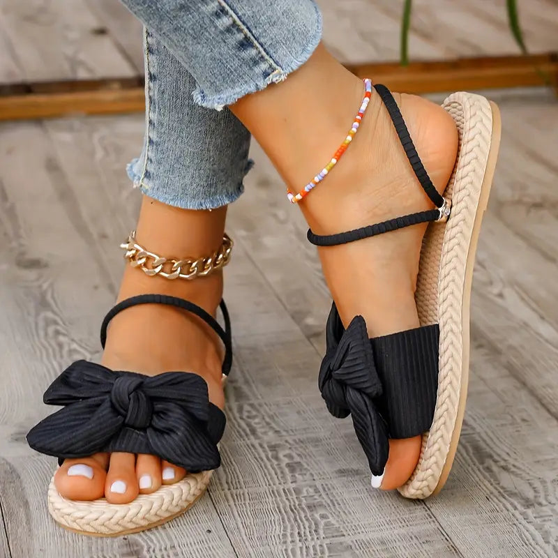 Teresa® | Stylish Flat Sandals With A Bow