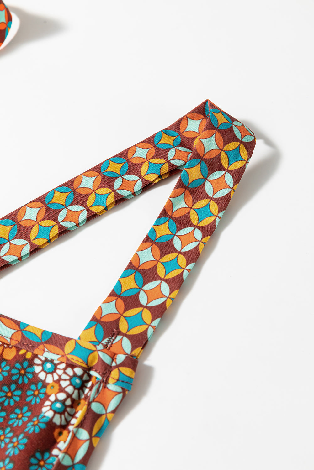 Addison® | Wide leg jumpsuit with cross straps and floral print