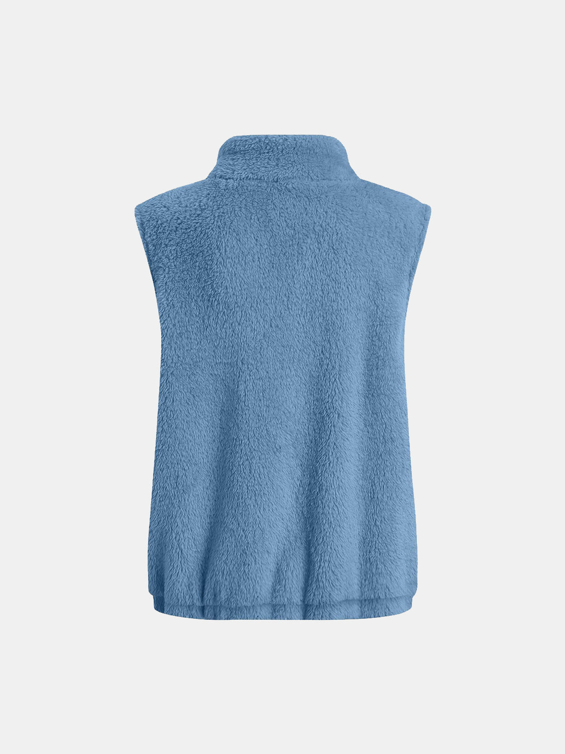 Leonor® | Fluffy vest coat with zip closure and full size pockets