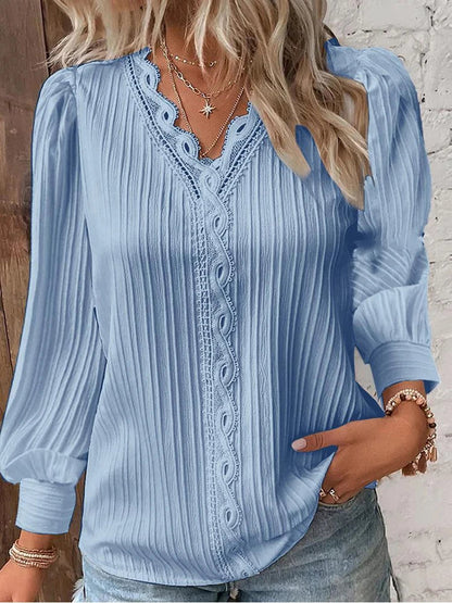 Verónica® | Long sleeve blouse with V-neck