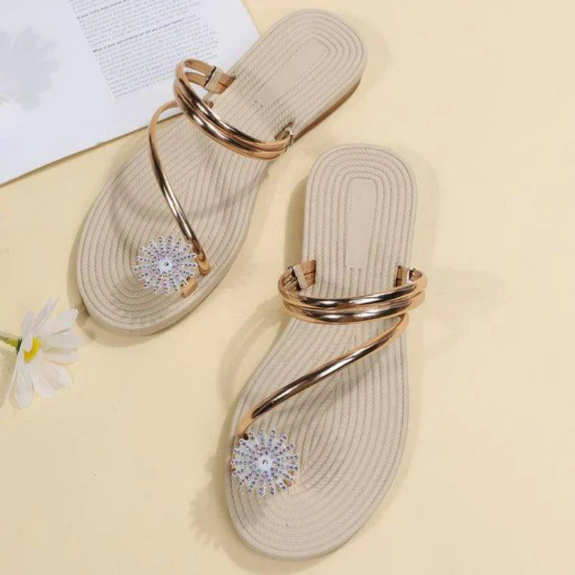 Natalie® | Sandals With A Pattern Of Snowflakes