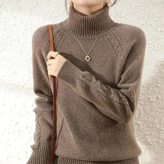Lina® | Long sleeve turtleneck sweater for women