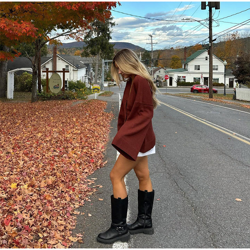 Leila® | Stylish cardigan with a V-neck