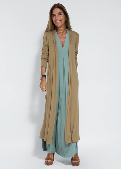 Mabel® | Long Slimming Dress And Vest Set