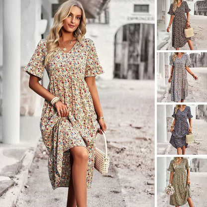 Lena® | Women'S Casual Floral Summer Dress