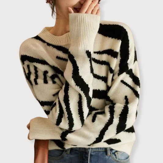 Francisca® | Abstract print sweater for women