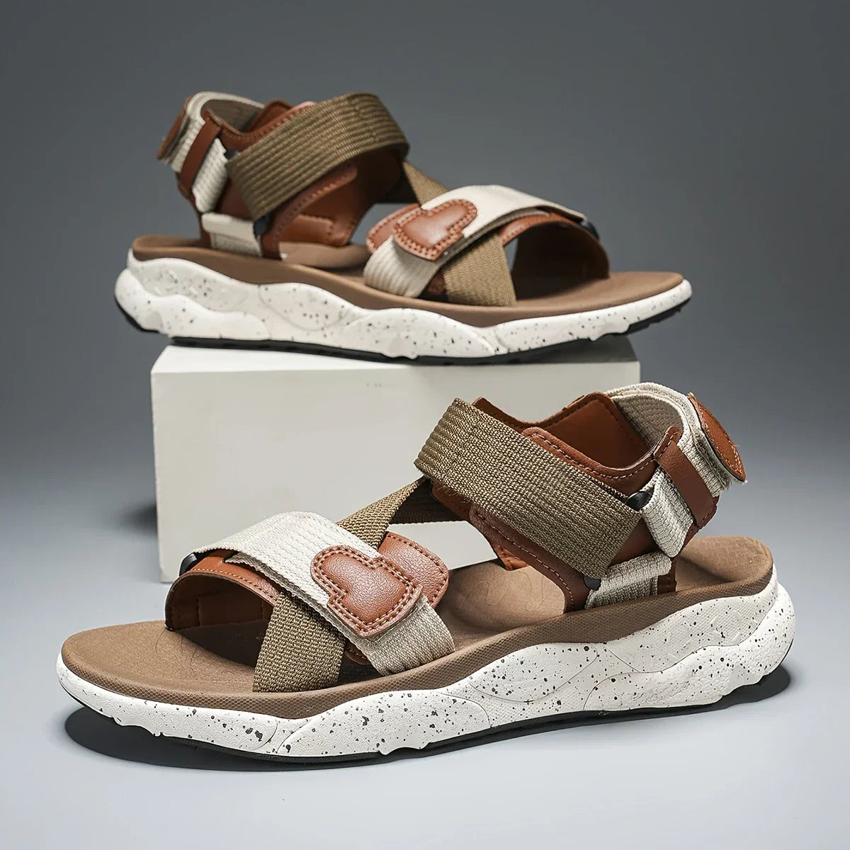 Jessica® | Non-Slip Sandals With Hook And Eye Closure
