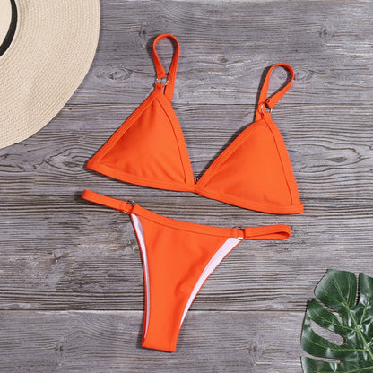 Jesica® | Orange Bikini With Ring Details