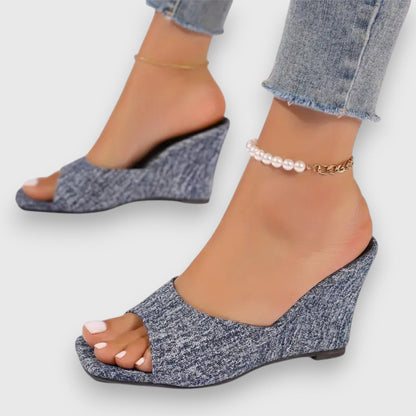 Ximena® | Jeans Keilabsatz Sandals