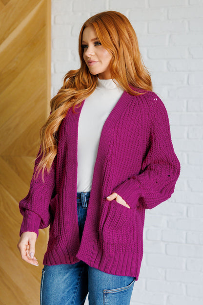 Leonie® | Maybe Monday Cardigan in Berry