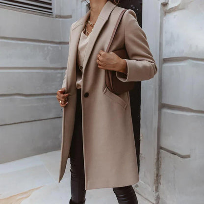 Dalia® | elegant long wool coat for winter