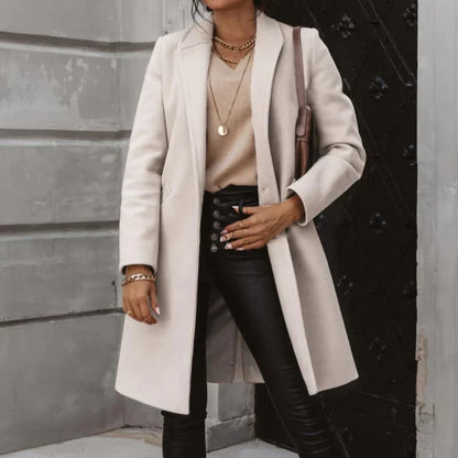 Dalia® | elegant long wool coat for winter
