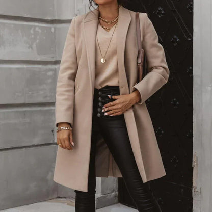 Dalia® | elegant long wool coat for winter
