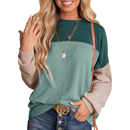 Leire® | Casual crew neck pullover sweatshirt