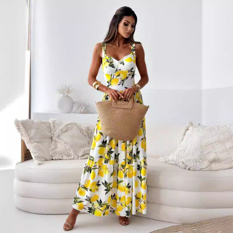 Leonor® | Women'S Floral Maxi Dress With Side Slit