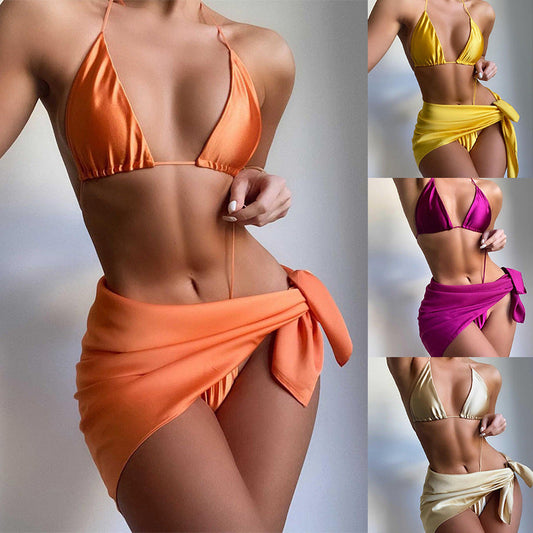 Florencia® | Women'S Bikini Set With Adjustable Straps And Wrap Skirt