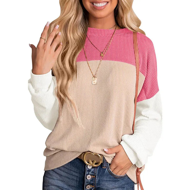 Leire® | Casual crew neck pullover sweatshirt