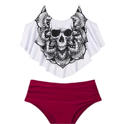 Cristina® | Women'S Bikini Set With Playful Lace Design And Unique Skull Motif