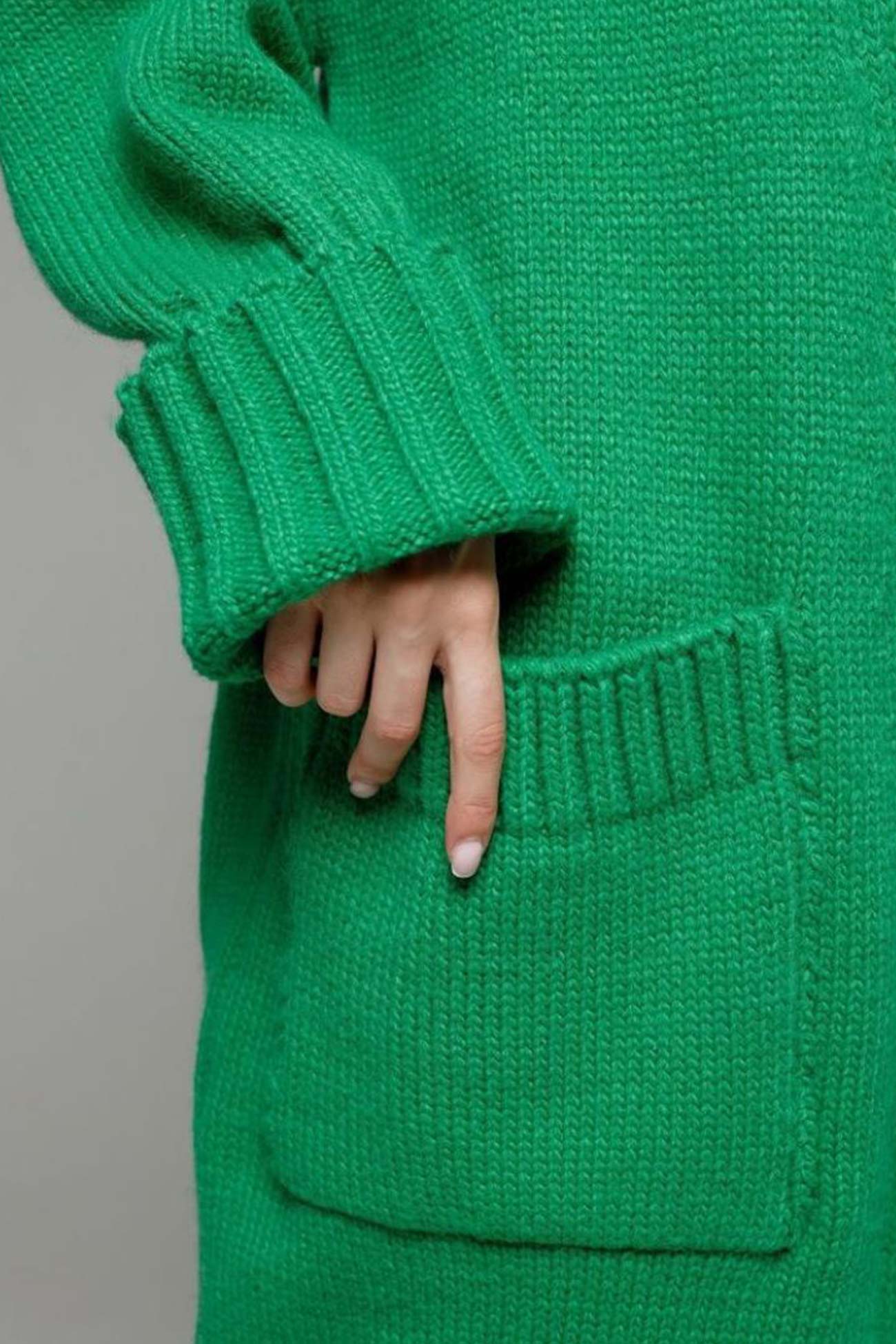 Leila® | Open Front Pocketed Long Cardigan