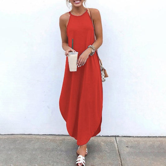 Luz® | Spaghetti Strap Dress With Side Slit