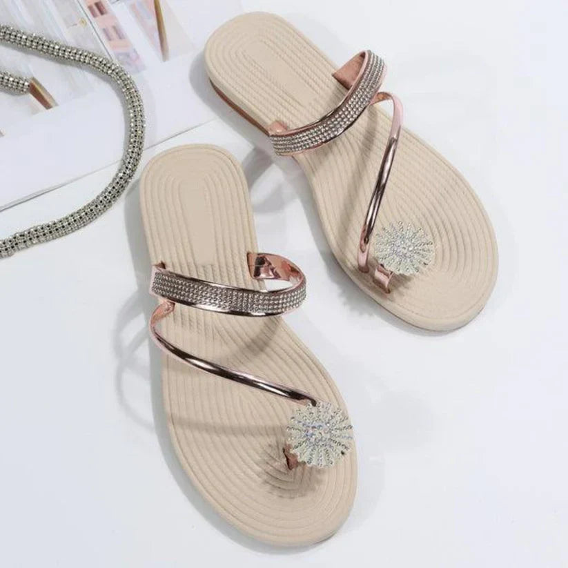 Natalie® | Sandals With A Pattern Of Snowflakes