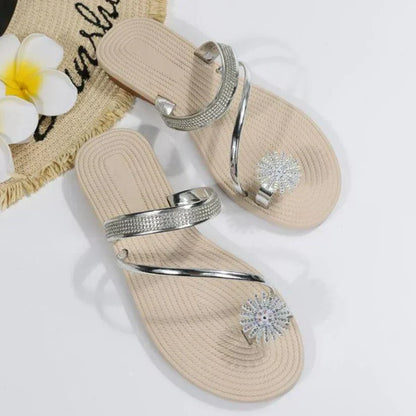 Natalie® | Sandals With A Pattern Of Snowflakes