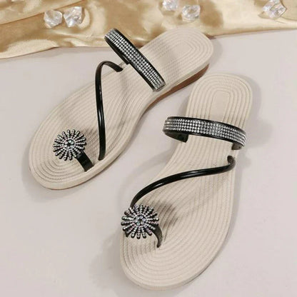 Natalie® | Sandals With A Pattern Of Snowflakes