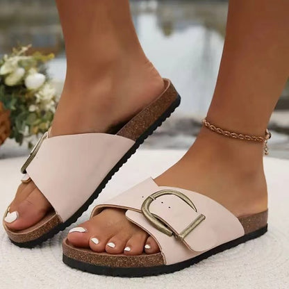 Yanet® | Women'S Sandals With Large Buckle Closure