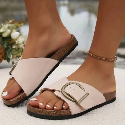 Yanet® | Women'S Sandals With Large Buckle Closure
