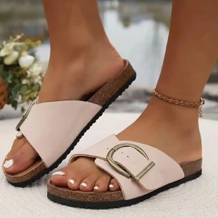 Yanet® | Women'S Sandals With Large Buckle Closure