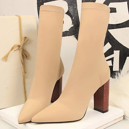 Liboria | High heel ankle boots with pointed toe