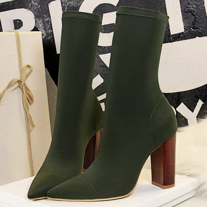 Liboria | High heel ankle boots with pointed toe