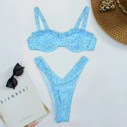 Yomara® | Cute Bikini With Ruffle Details
