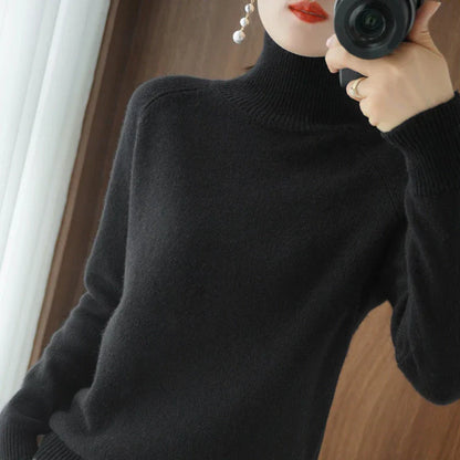 Leonie® | Elegant autumn winter turtleneck sweater