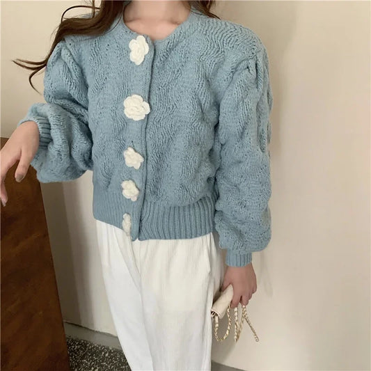 Lena® | Women's bubble sleeve sweater