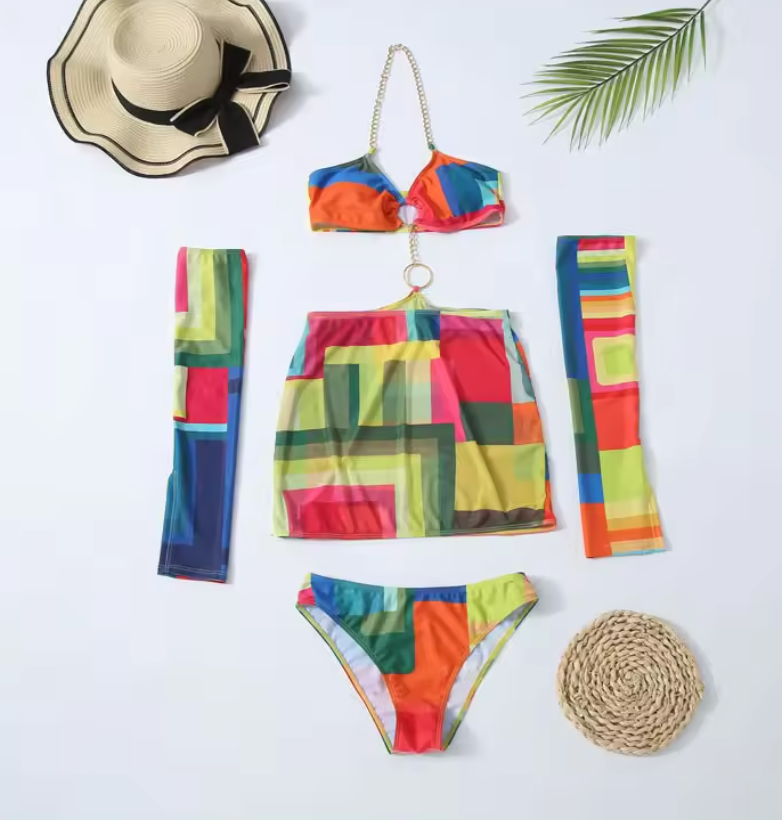 Susana® | Bikini Set With Skirt And Sleeves