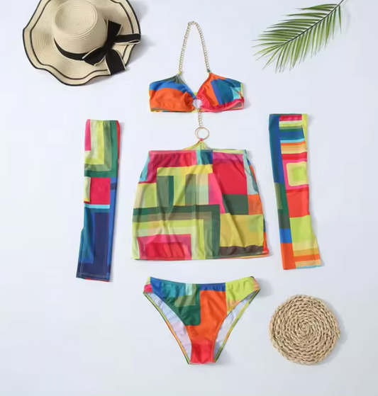 Susana® | Bikini Set With Skirt And Sleeves