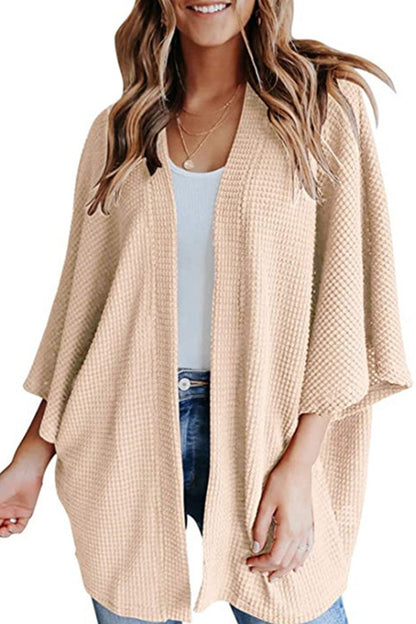 Adelina® | Solid color half sleeve wrap cardigan