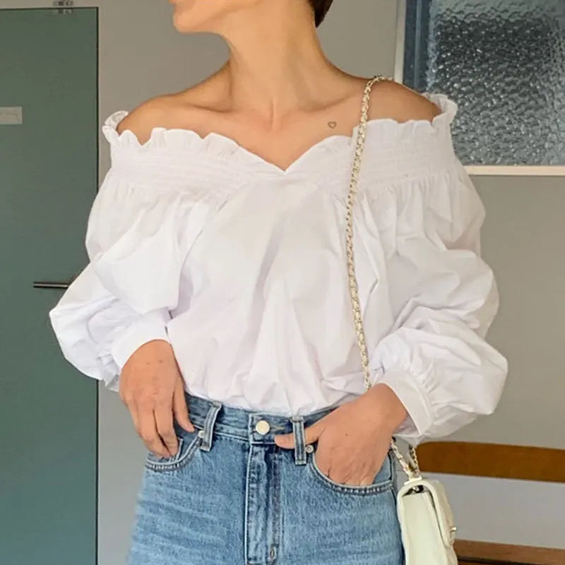 Leticia® | Blouse With Long Sleeves And Sexy Off-The-Shoulder Design