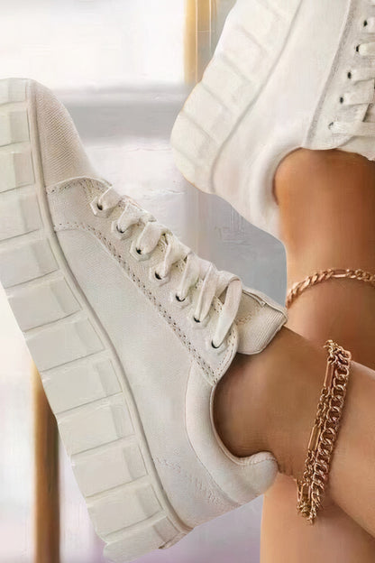 Leticia® | Solid Color Low Sneakers