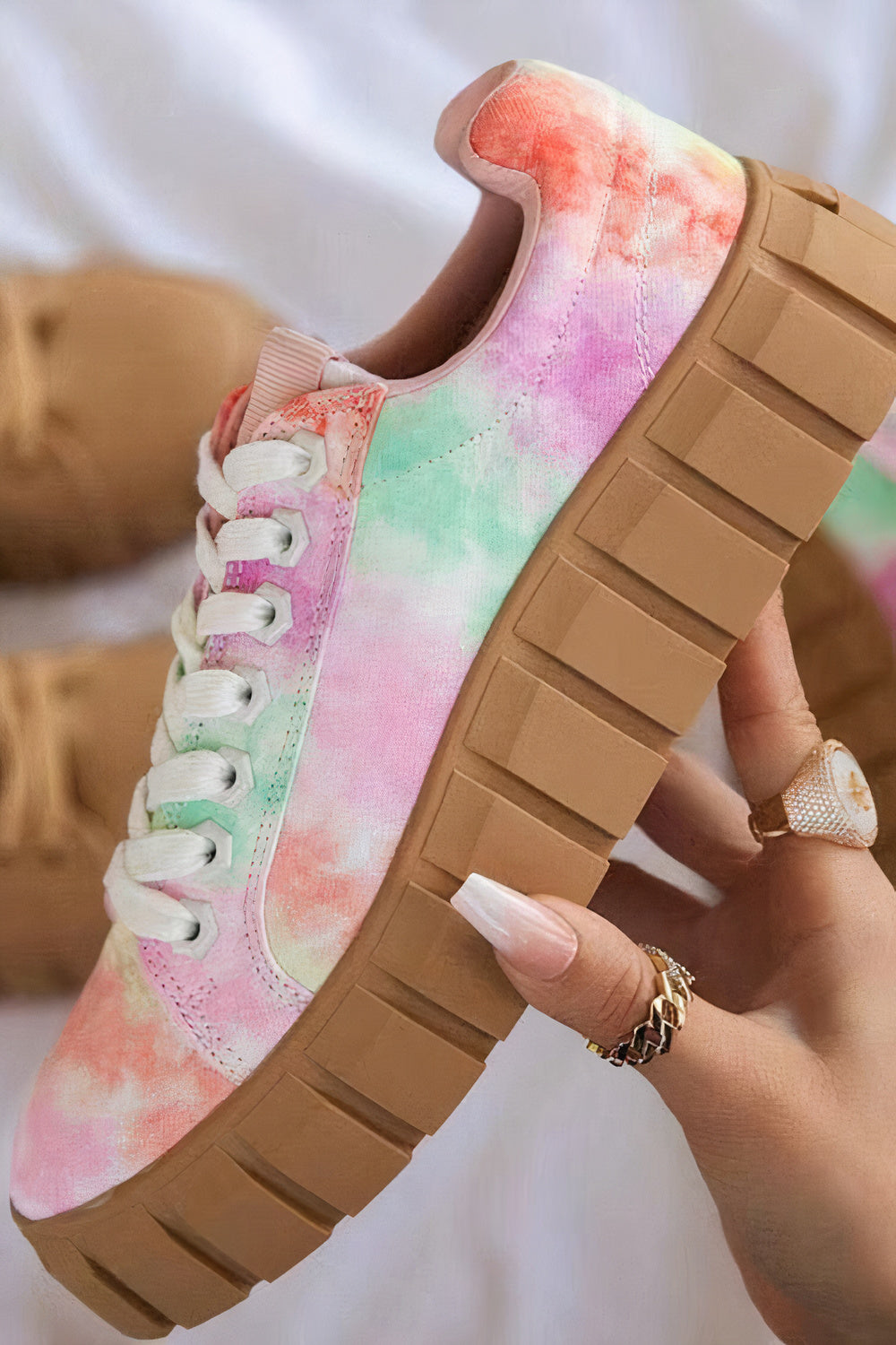 Leticia® | Solid Color Low Sneakers