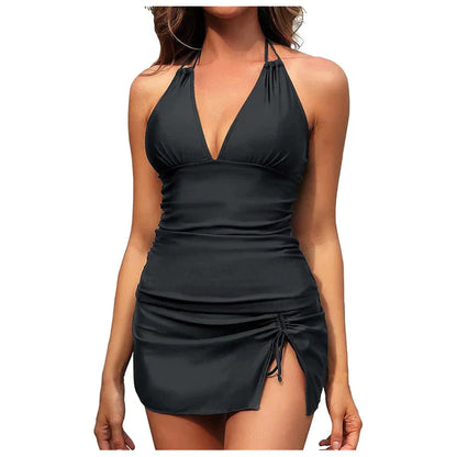Lucie® | 3-Piece Women'S Bikini Skirt Style Swimsuit