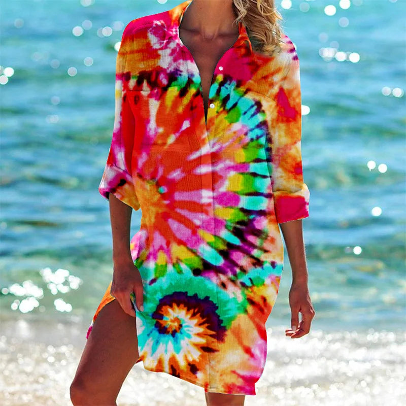 Libby® | Colorful shirt dress