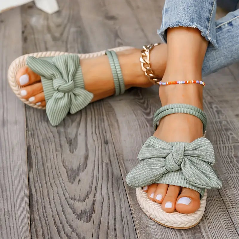 Teresa® | Stylish Flat Sandals With A Bow