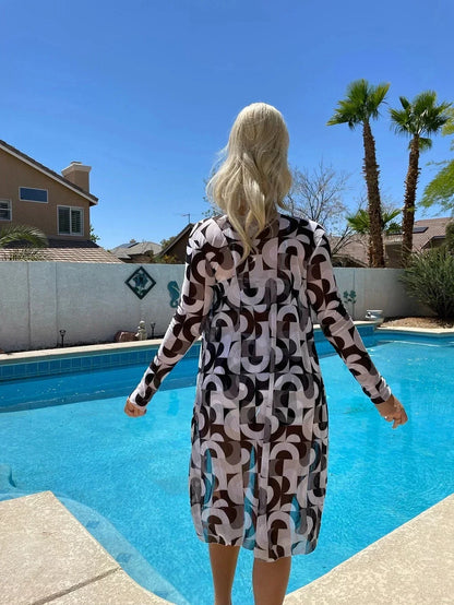 Blessing® | High-Waisted Bikini Set With Cover-Up